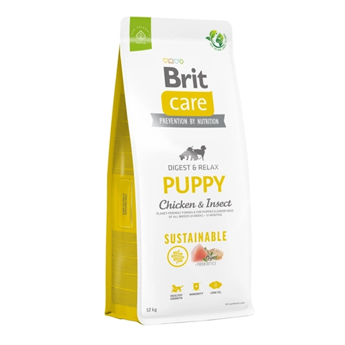 Корм для щенков brit care dog с курицей 12 кг