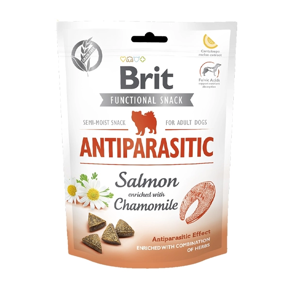 Лакомства для собак Brit Care Dog антипаразитарный лосось 150g-1