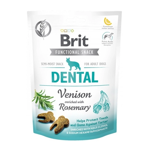 Лакомства для собак Brit Care Dog Functional Snack Dental Venison 150g