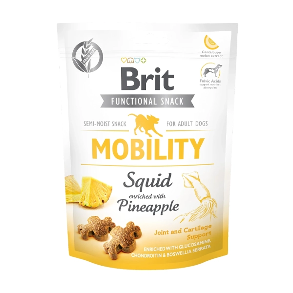 Лакомства для собак Brit Care Dog Functional Snack Mobility Squid 150g