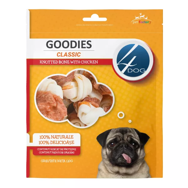 4DOG GOODIES. Кость с курицей 120г