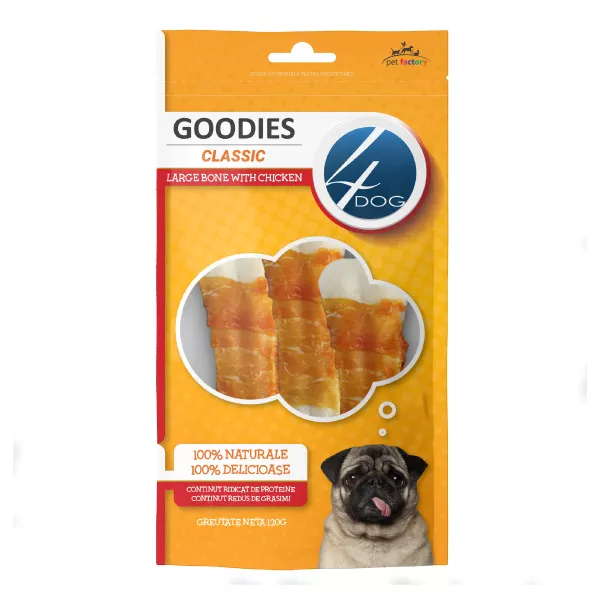 4DOG GOODIES. Крупные кости с курицей