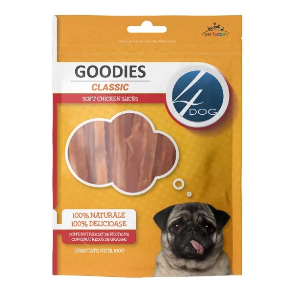 4DOG GOODIES. Мягкие куриные ломтики 100г