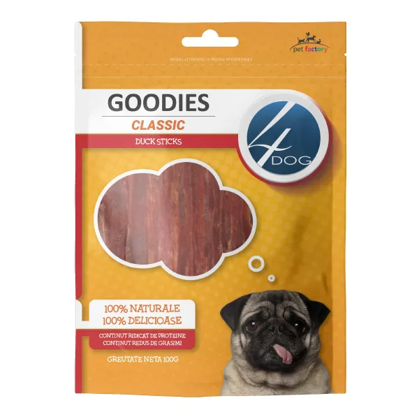 4DOG GOODIES. Утиные палочки 100г