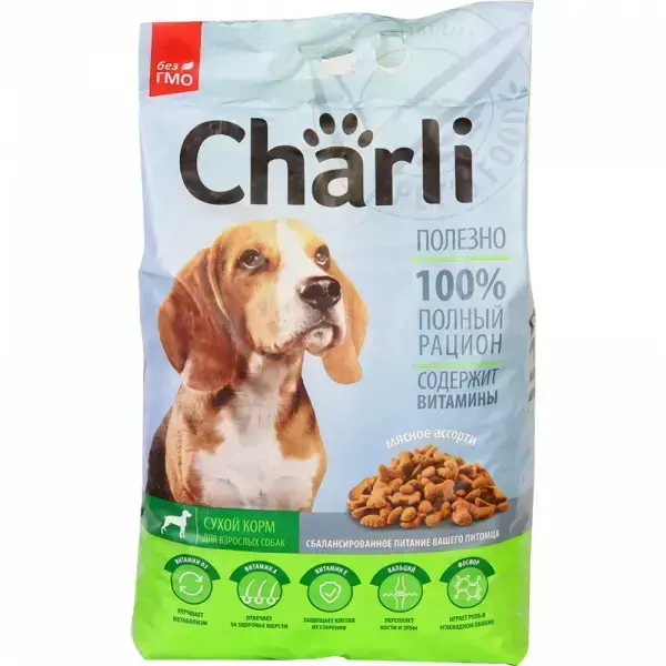 Charli Cuh Korm Dlya Vzsobak Myasnoe Assorti 5 Kg