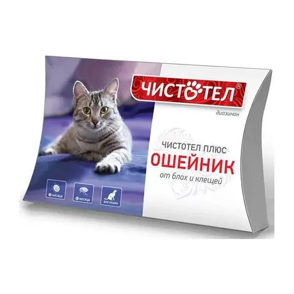 Chistotel super ошейник для кошек 65 см