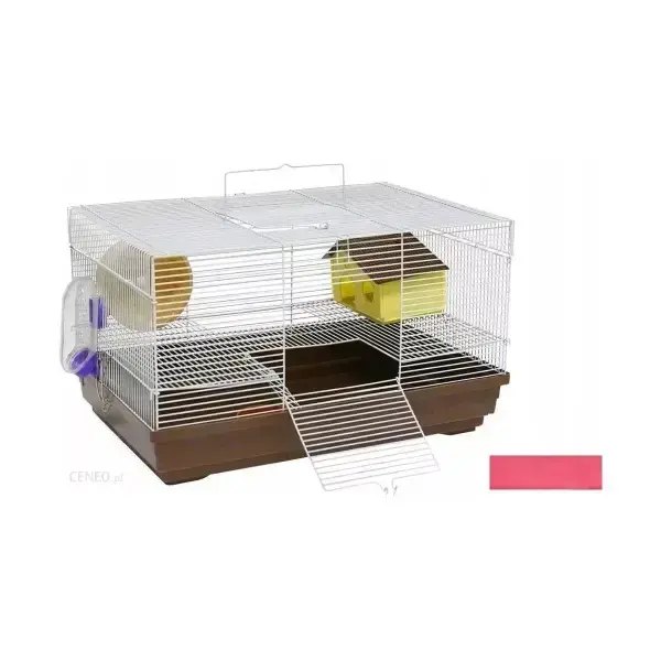 Клетка для грызунов Panama Pet бело розовая 47x30x27 см