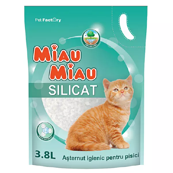 MIAU MIAU. Наполнитель силикагелевый 3.8л