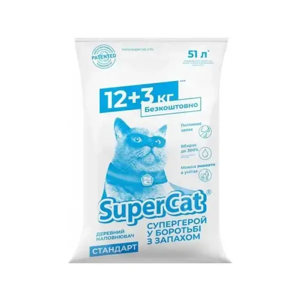 Napolnitel Drevesnyj Supercat 61 Kg