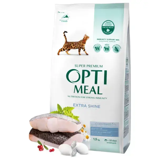 Optimeal ™ Polnoraczionnyj Suhoj Korm Dlya Vzroslyh Koshek Treska 15 Kg