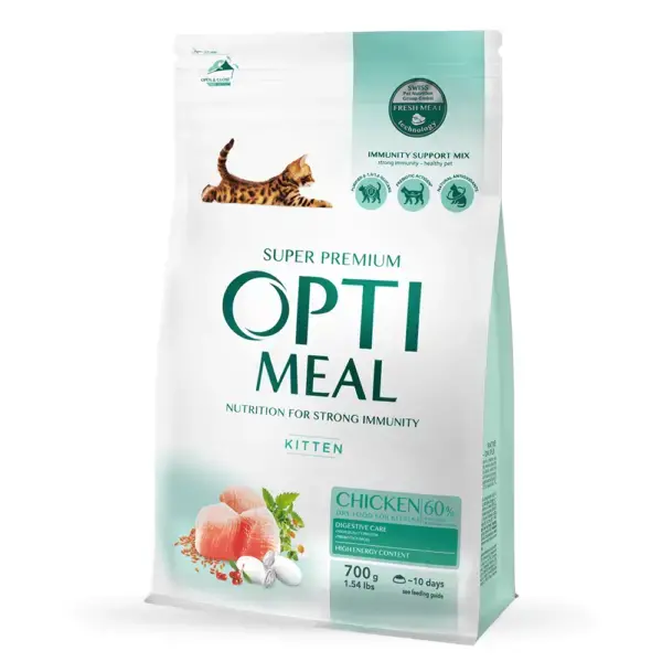 Optimeal™ Polnoraczionnyj Suhoj Korm Dlya Kotyat Kuricza 07 Kg