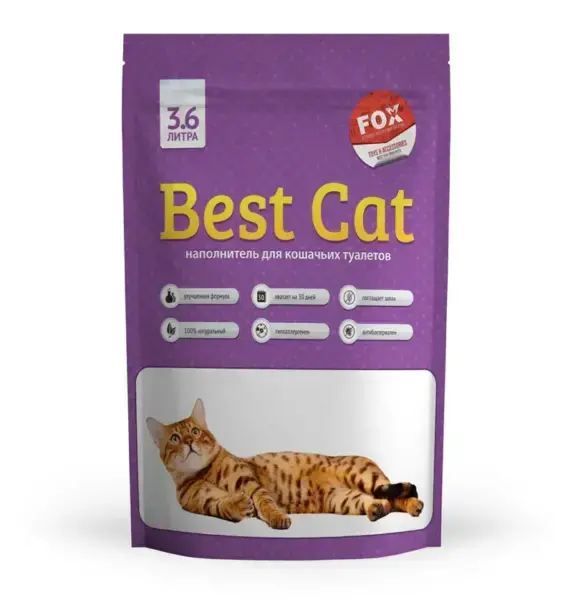 Silikagelevyj Napolnitel Best Cat Lavanda 36 L