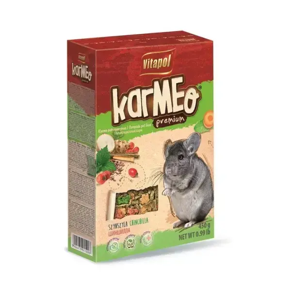 vitapol karmeo premium polnoraczionnyj korm dlya shinshill 450 g