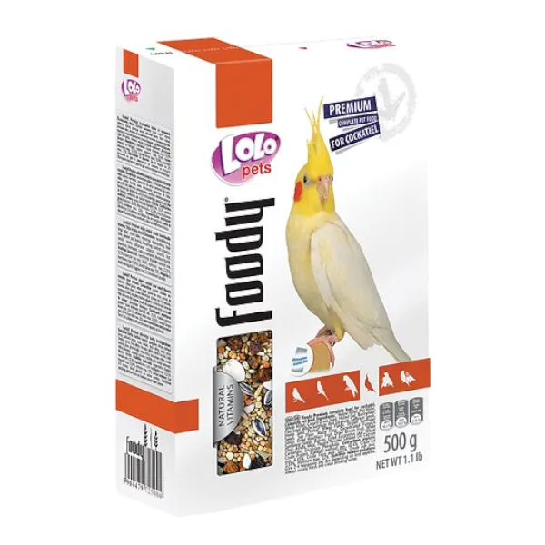 Lolo Pets Foody Premium полноценный корм для кореллы 500г